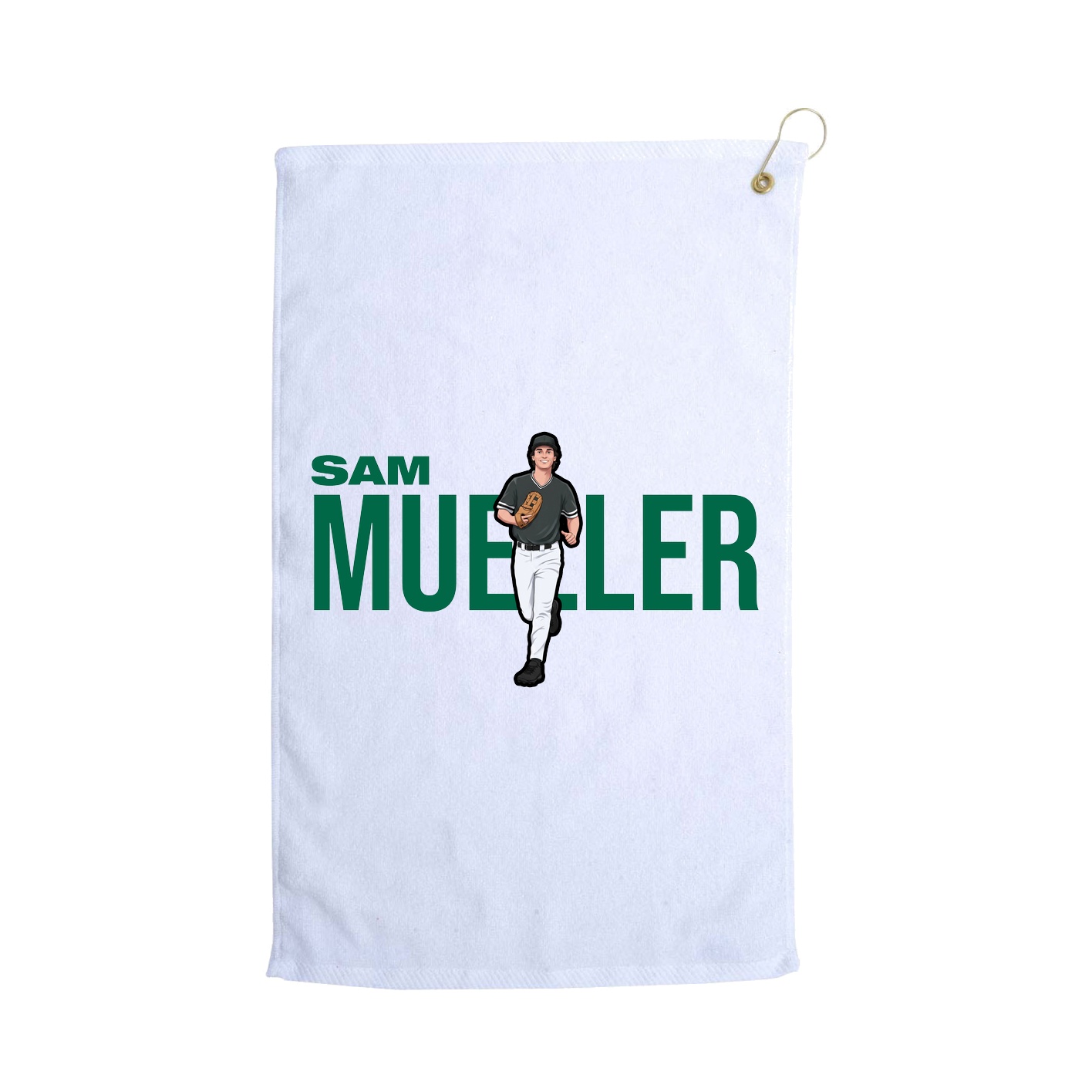 Golf Towel — Player Name in White