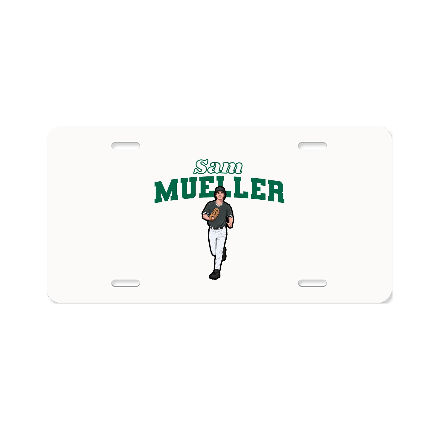 License Plate — Name Arch in Classic