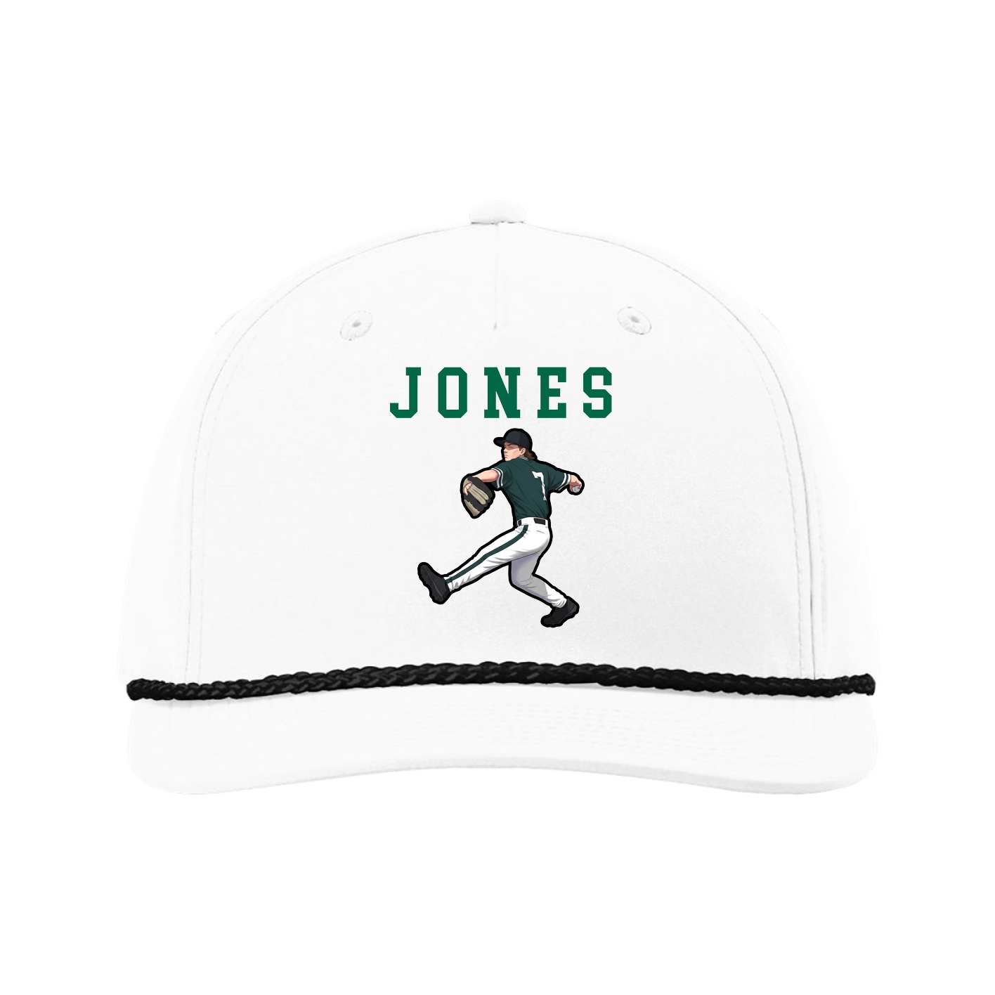 Five-Panel Classic Rope Cap — Shirsey in White