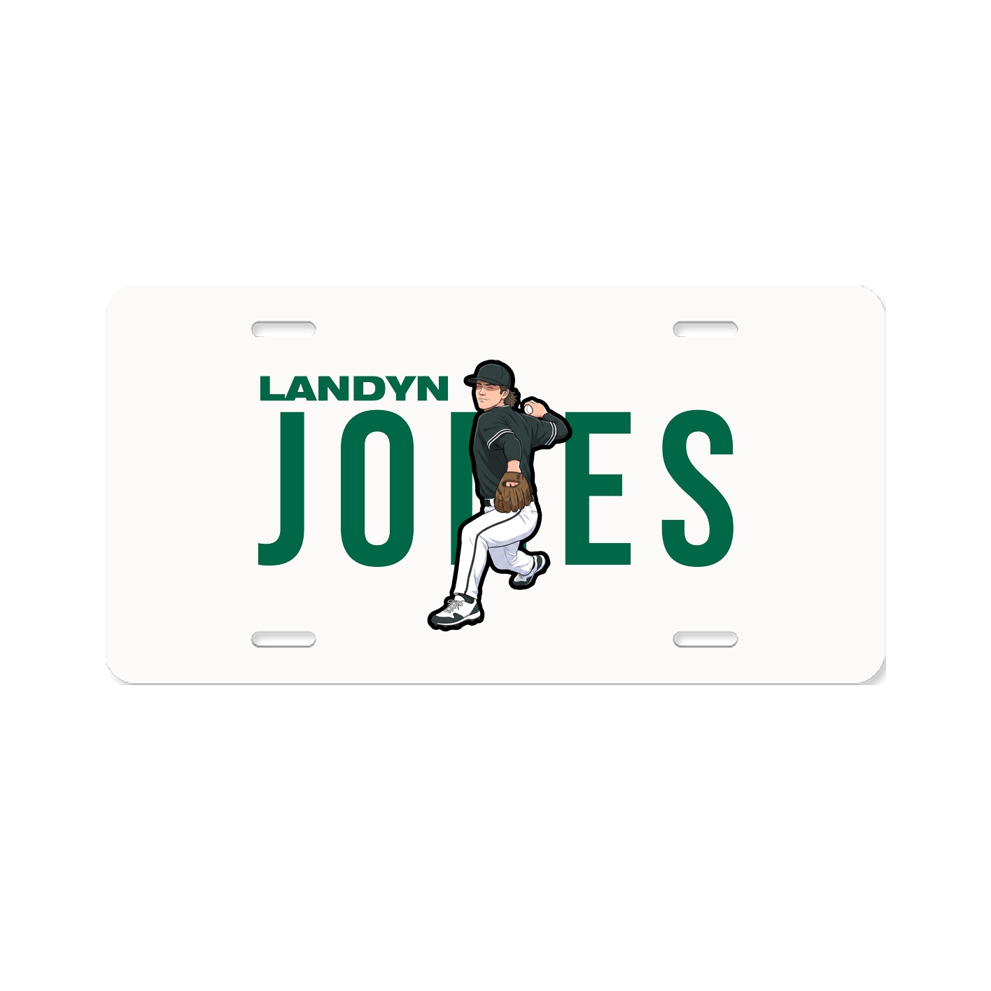 License Plate — Player Name in Classic