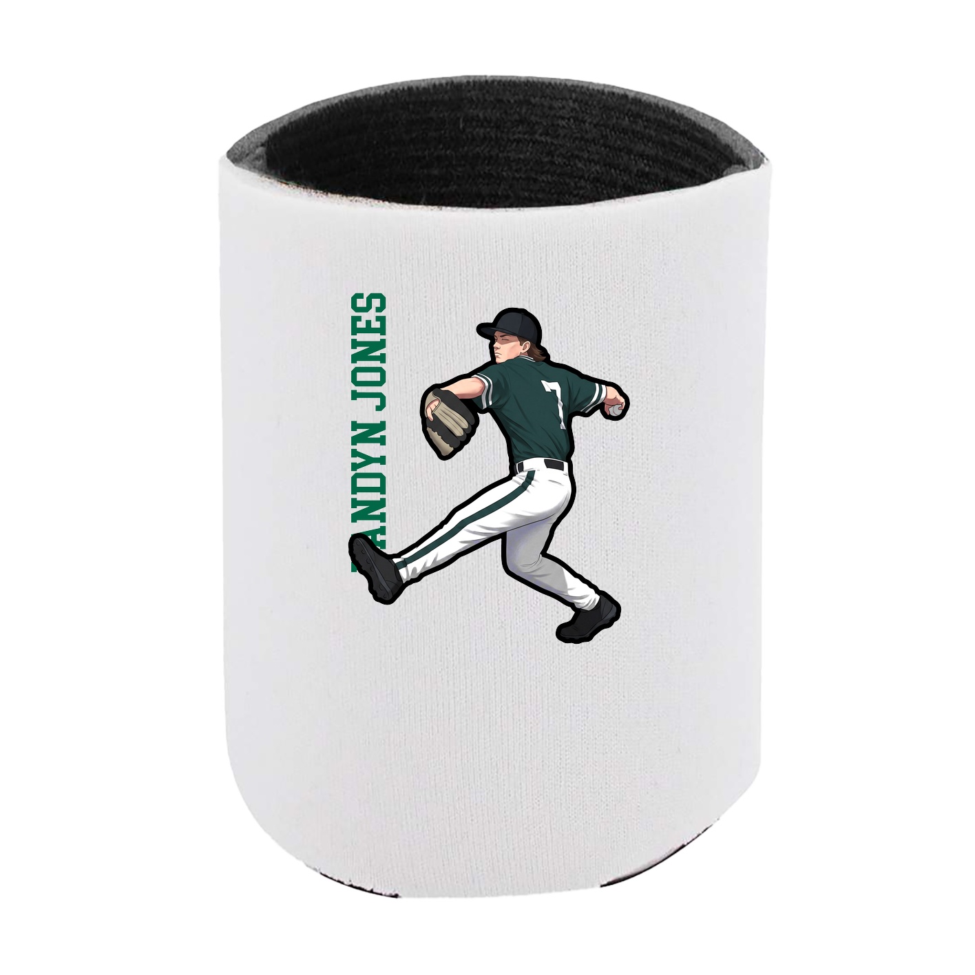 Can Holder — Name Vertical in White