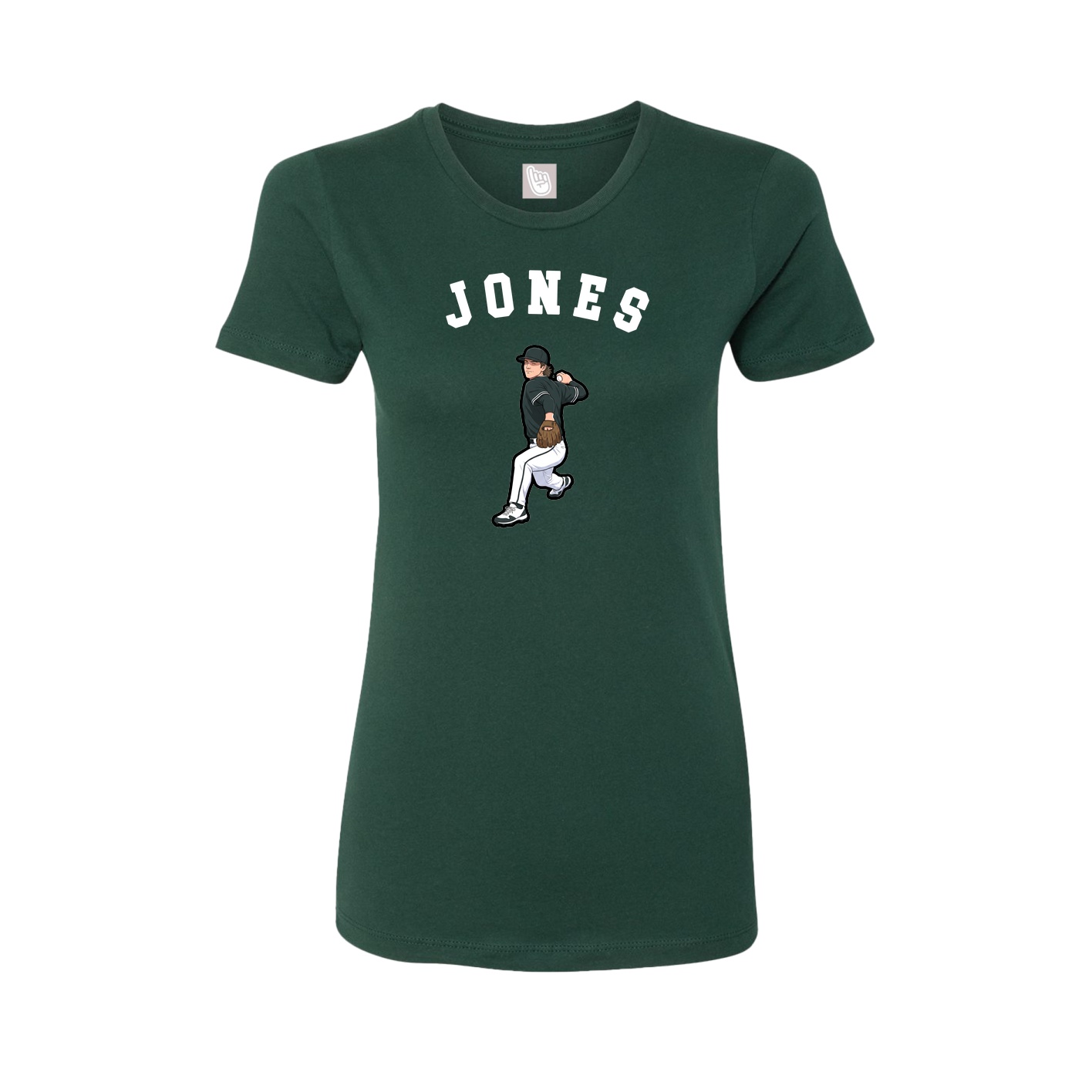 Fitted Women's Tee — Shirsey Arch in Green