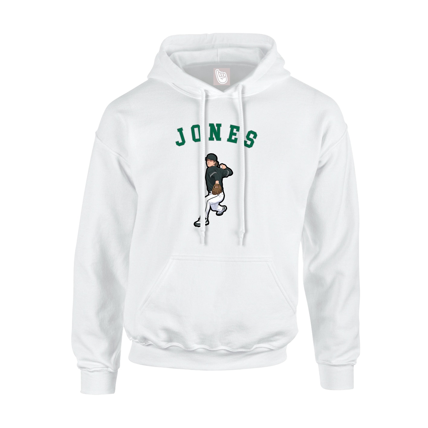 Youth Hoodie — Shirsey Arch in White