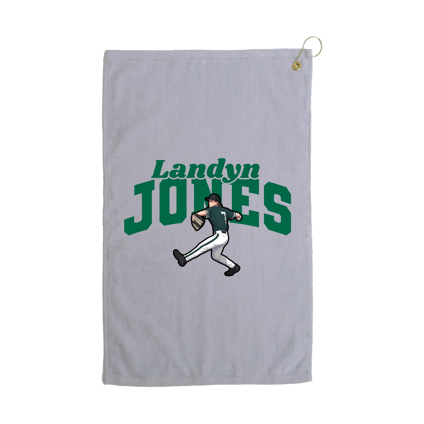 Golf Towel — Signature Arch in Grey