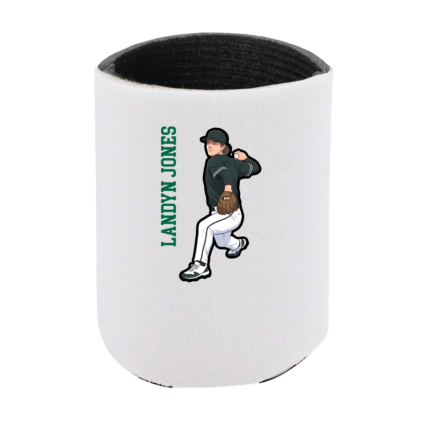 Can Holder — Name Vertical in White