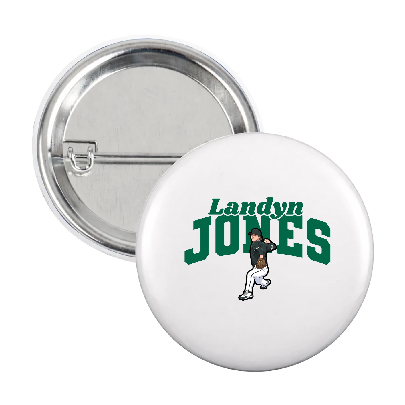 Game Day Button — Signature Arch in White
