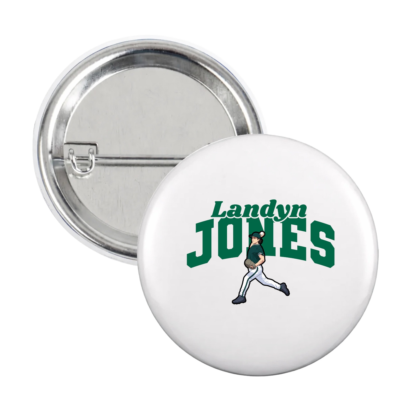 Game Day Button — Signature Arch in White