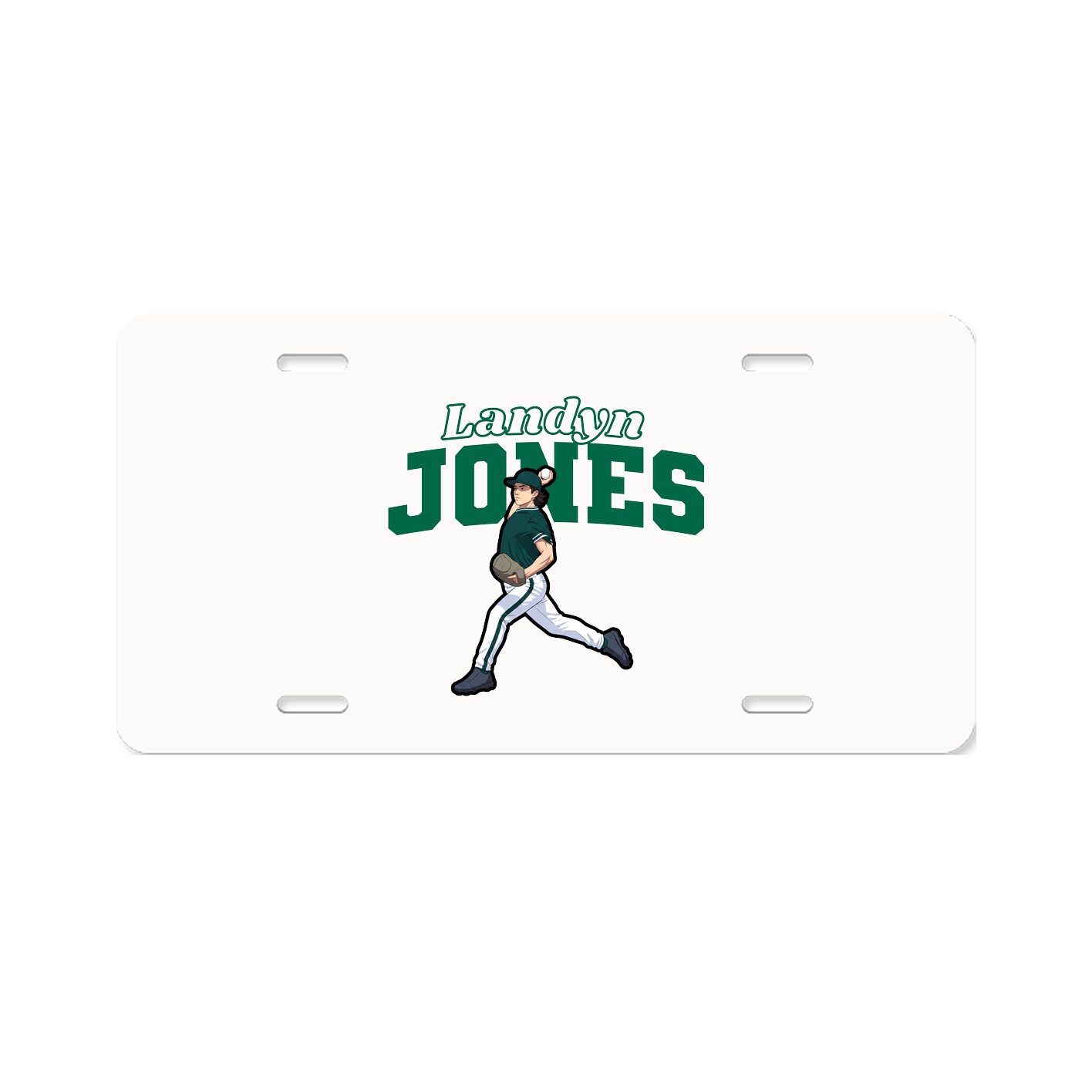 License Plate — Name Arch in Classic