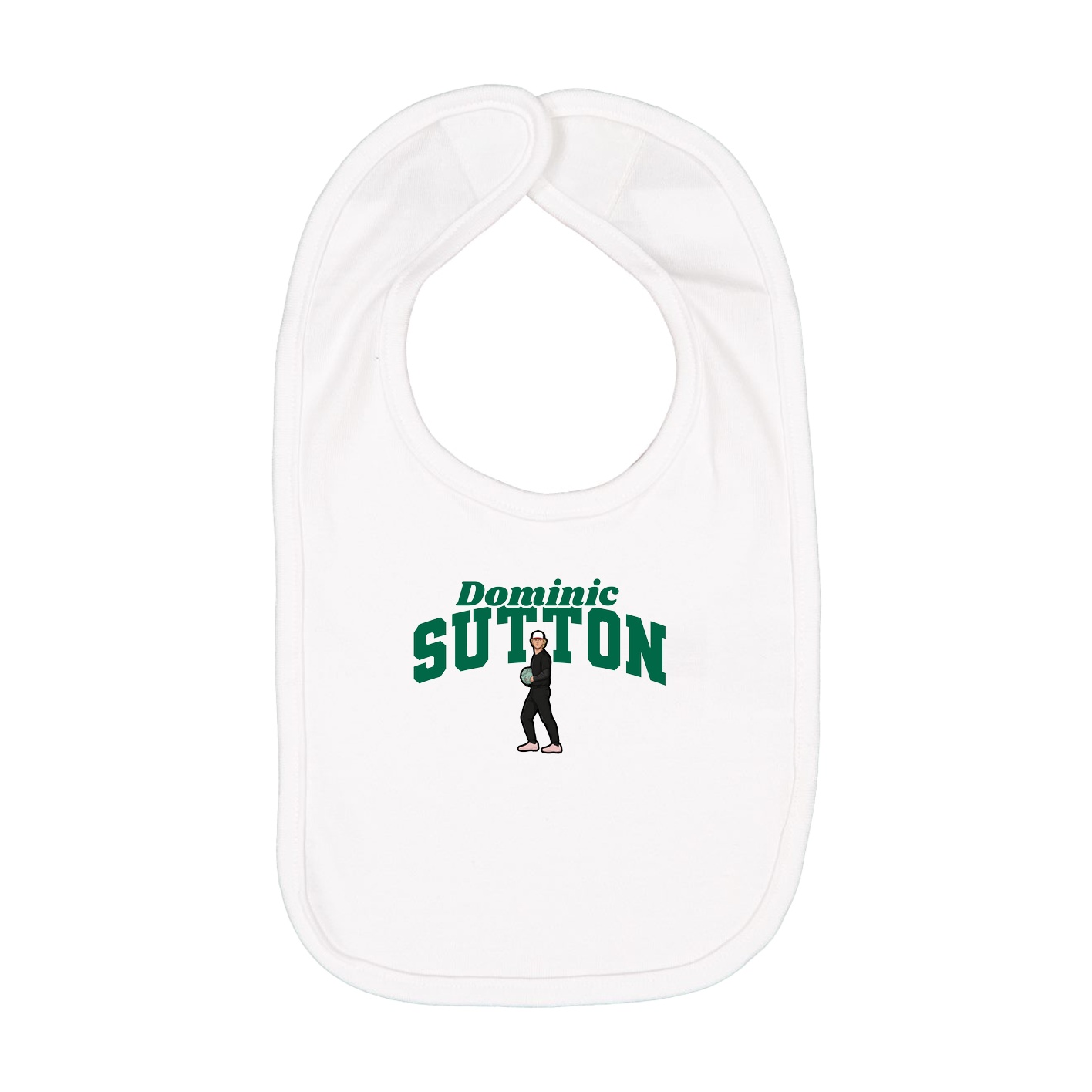 Infant Bib — Signature Arch in White