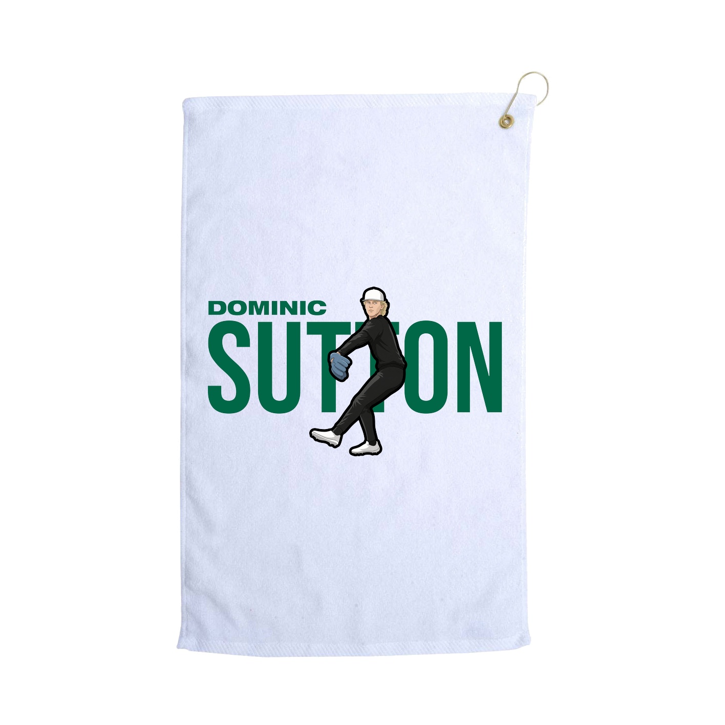 Golf Towel — Player Name in White