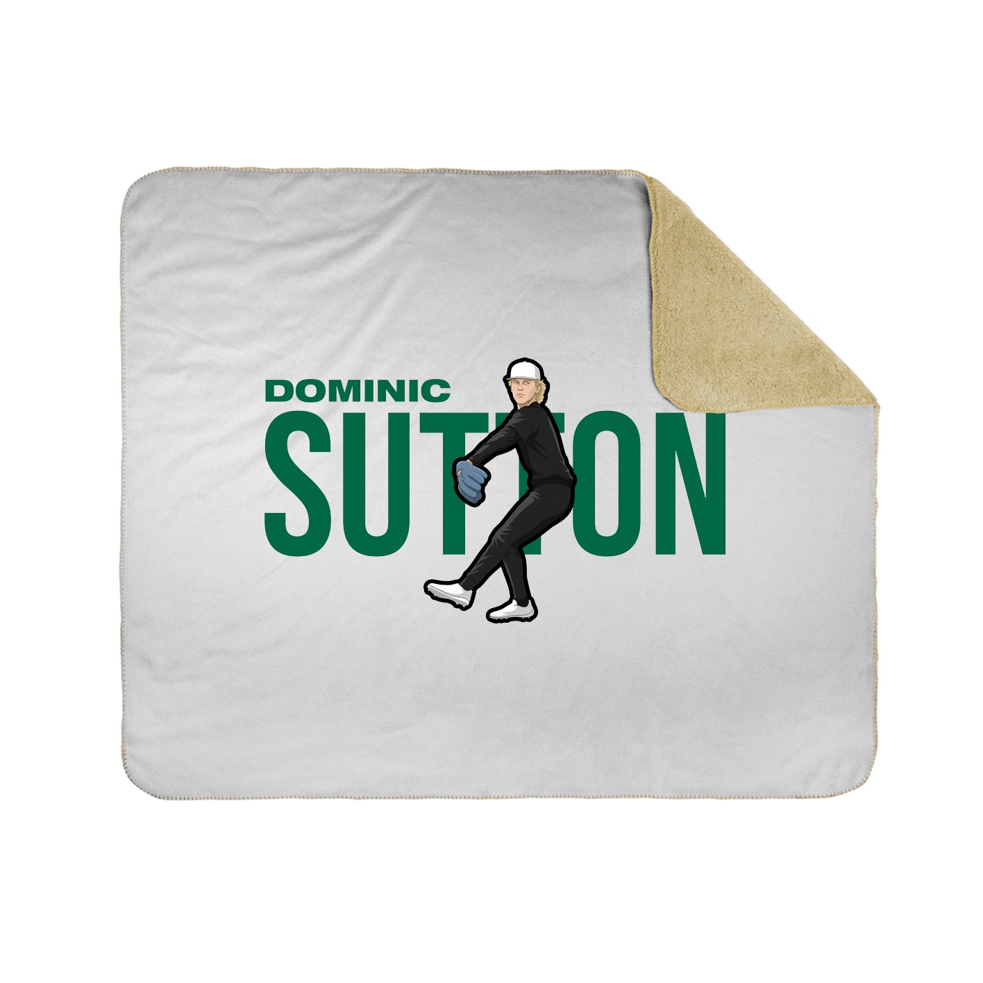 Throw Blanket — Player Name in White