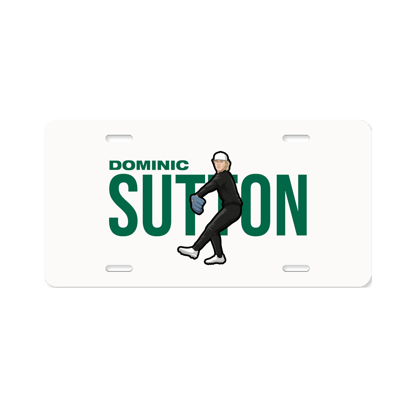 License Plate — Player Name in Classic