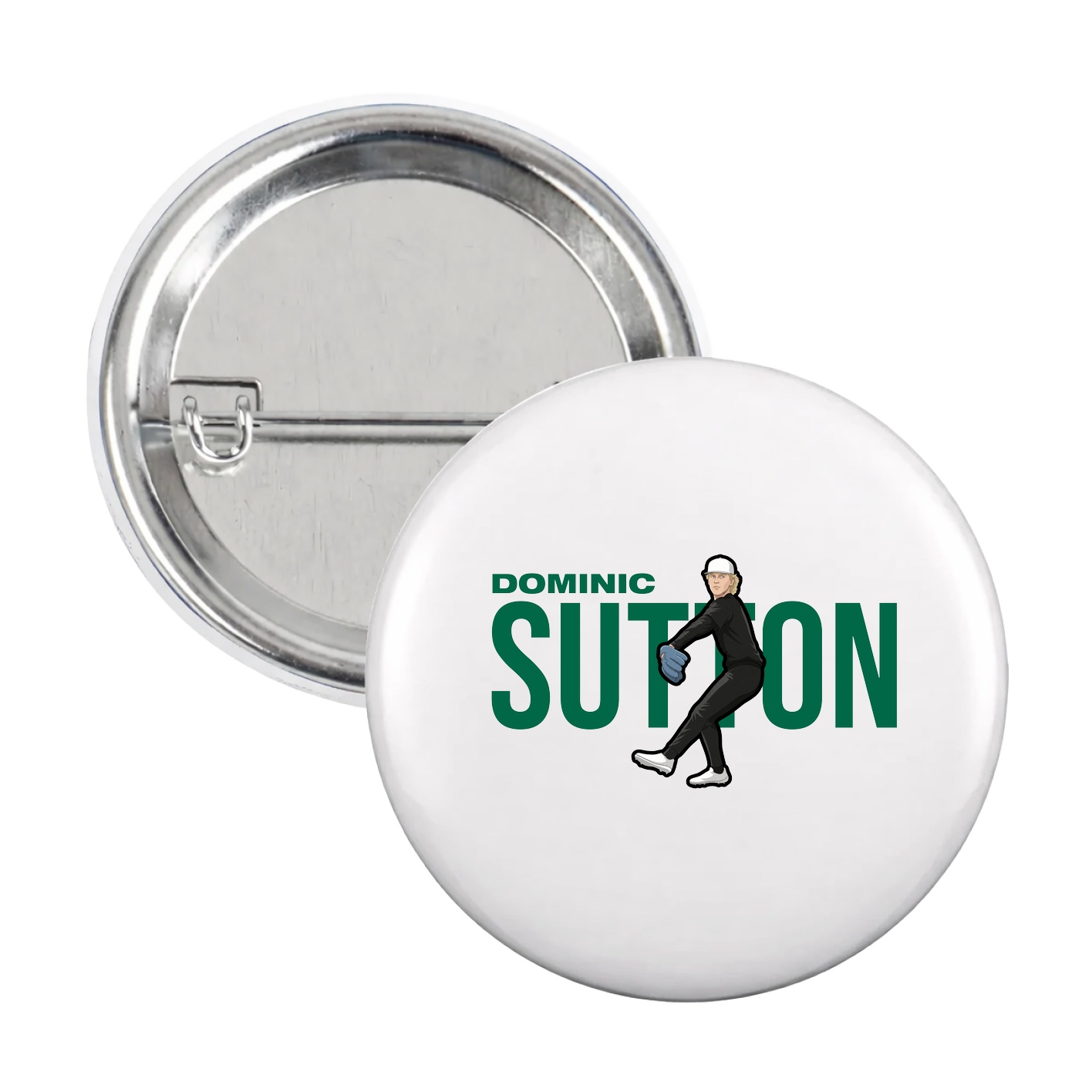 Game Day Button — Player Name in White