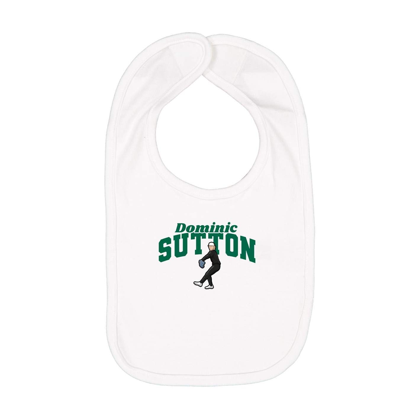 Infant Bib — Signature Arch in White