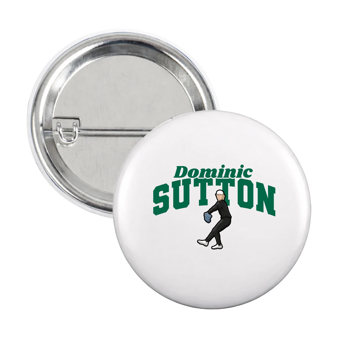 Game Day Button — Signature Arch in White