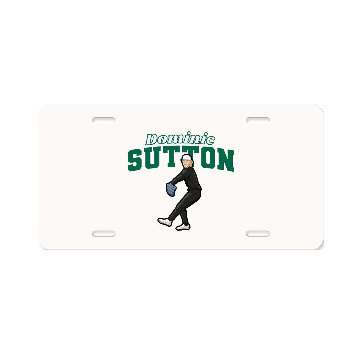 License Plate — Name Arch in Classic