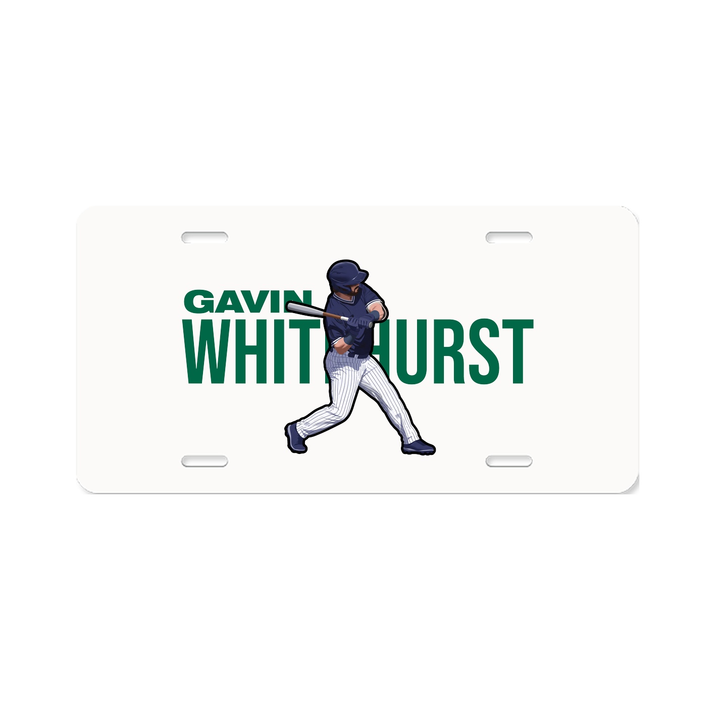License Plate — Player Name in Classic