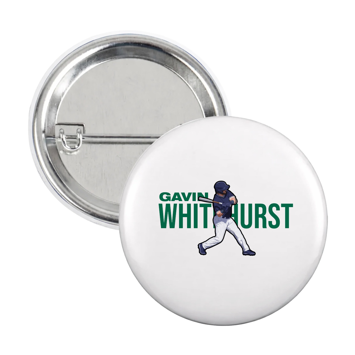 Game Day Button — Player Name in White