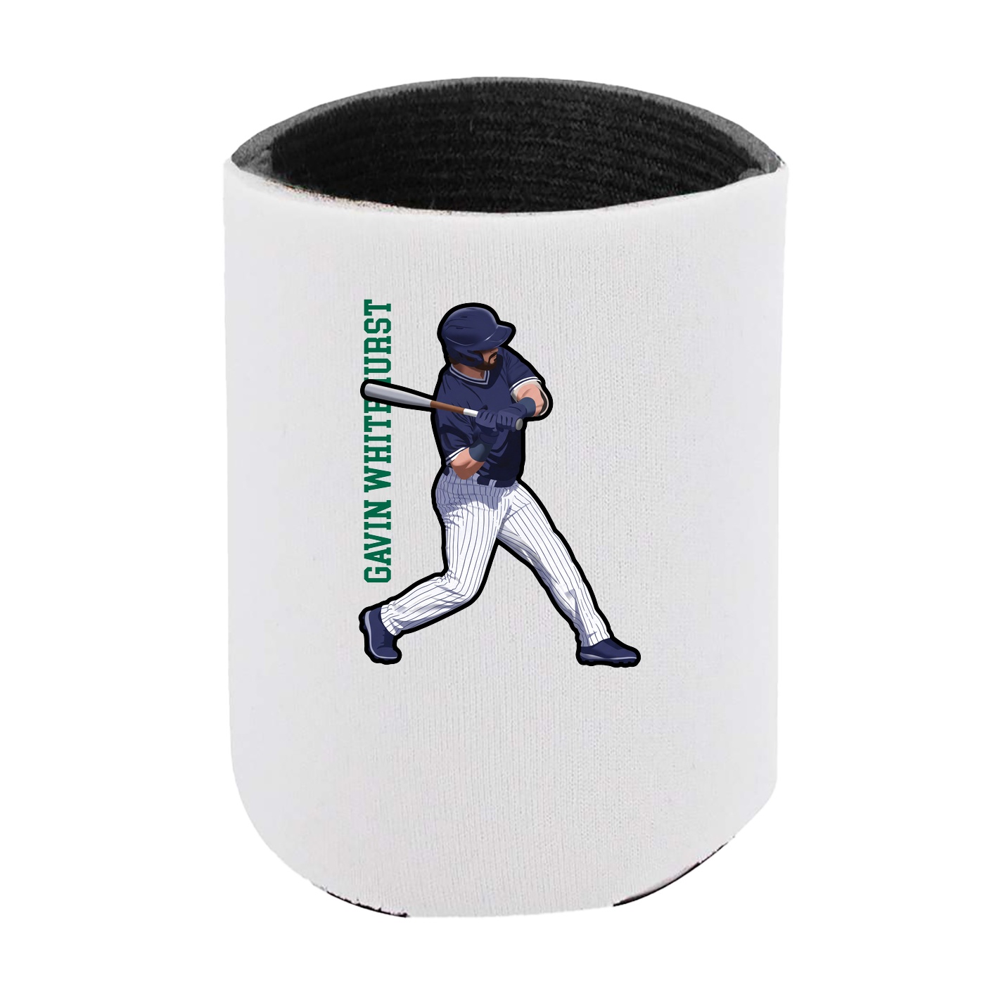 Can Holder — Name Vertical in White