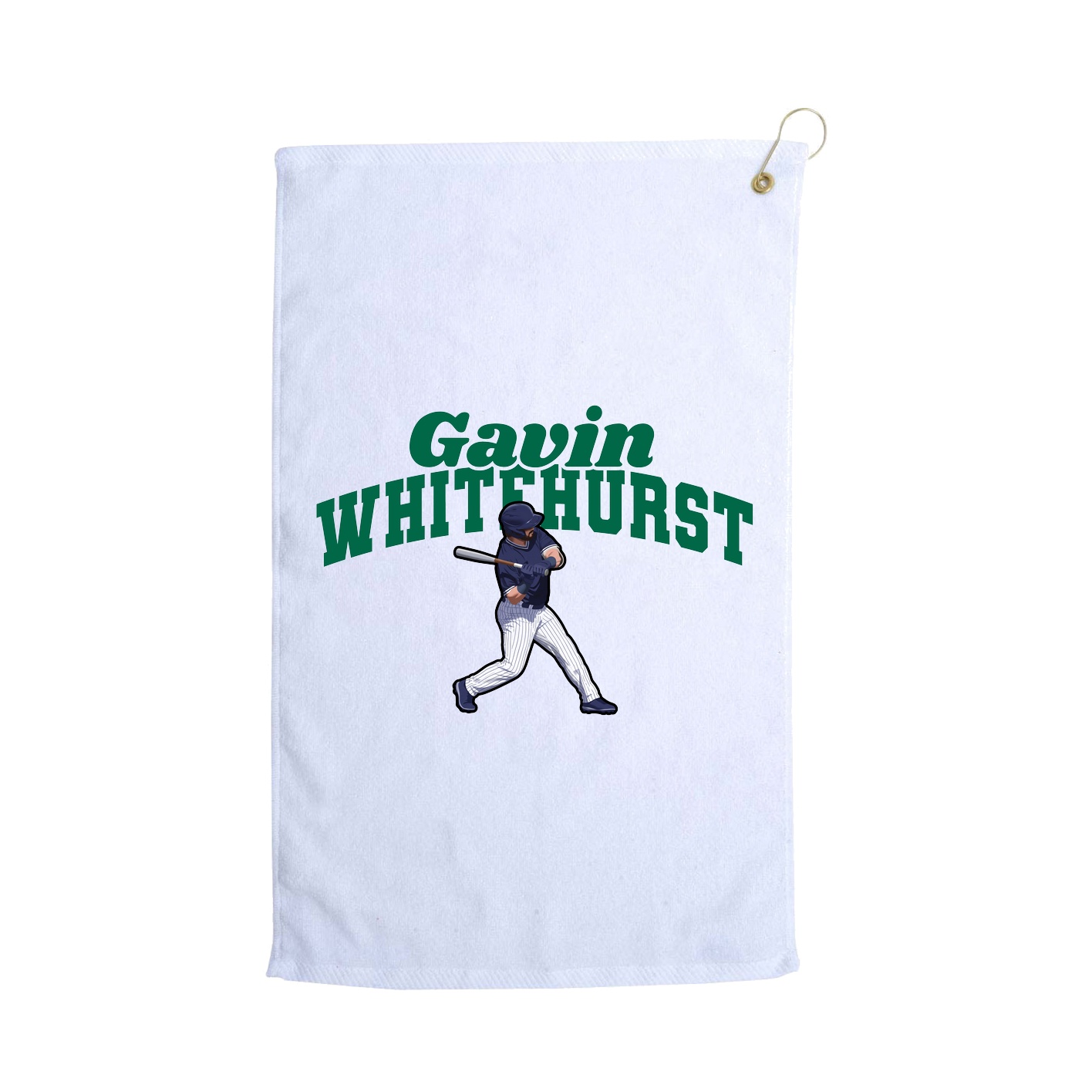 Golf Towel — Signature Arch in White