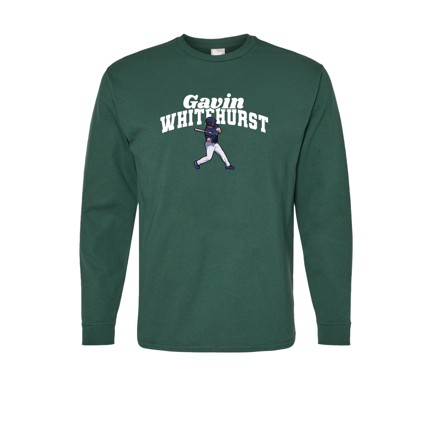 Long Sleeve Tee — Signature Arch in Green