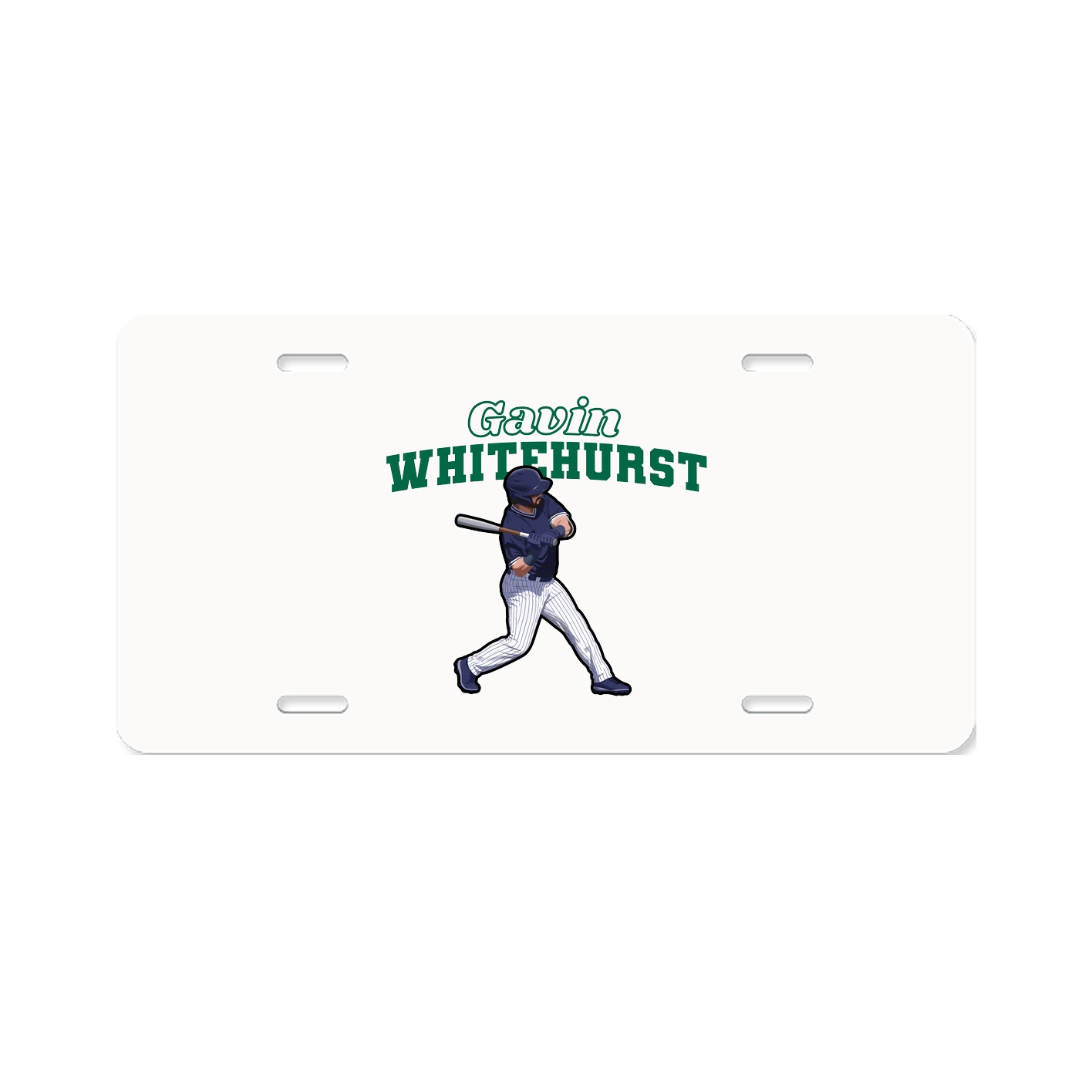 License Plate — Name Arch in Classic