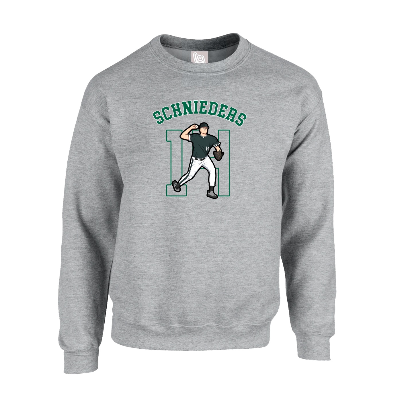 Fleece Crew — Shirsey Arch in Grey
