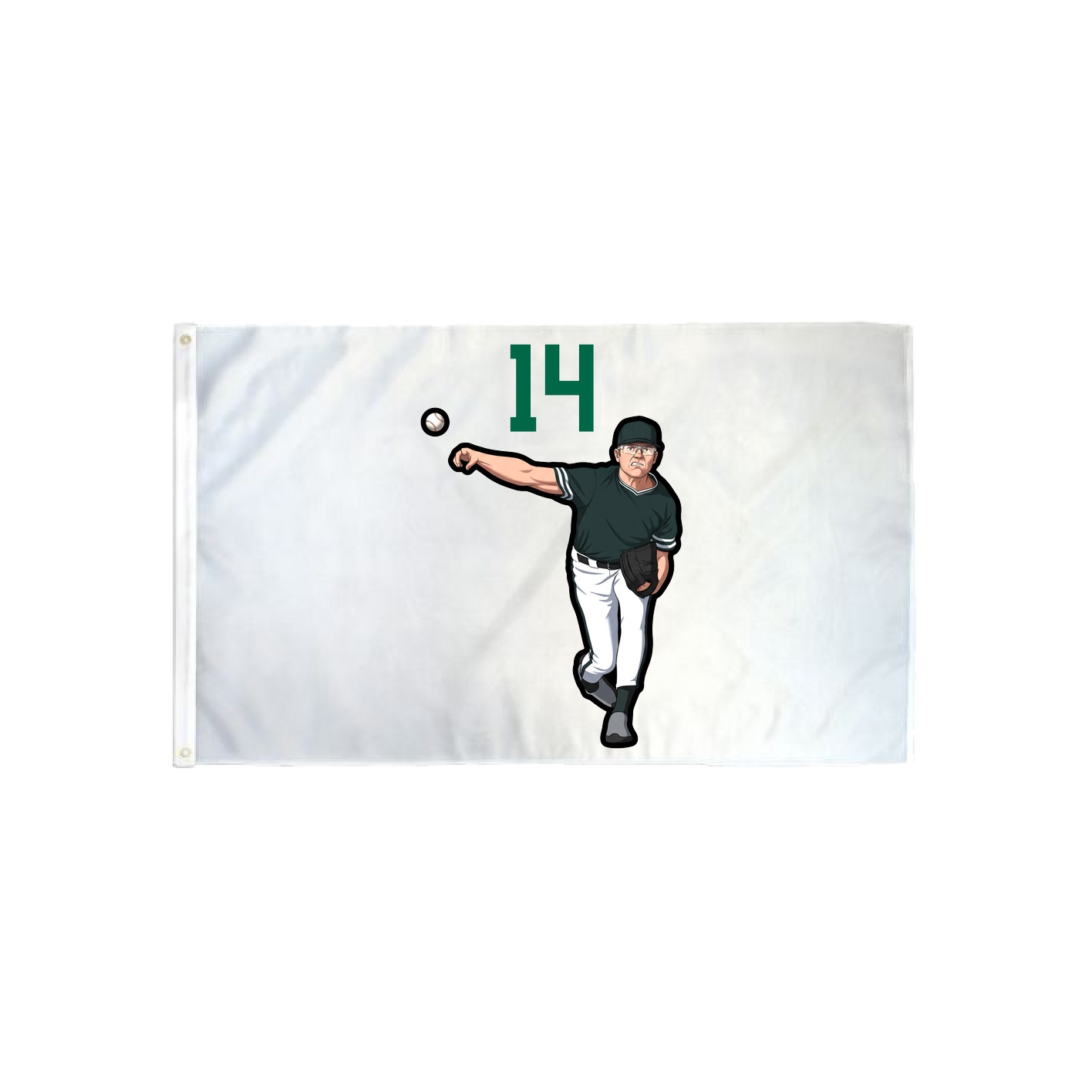 3x5 Flag — Number Top in Classic