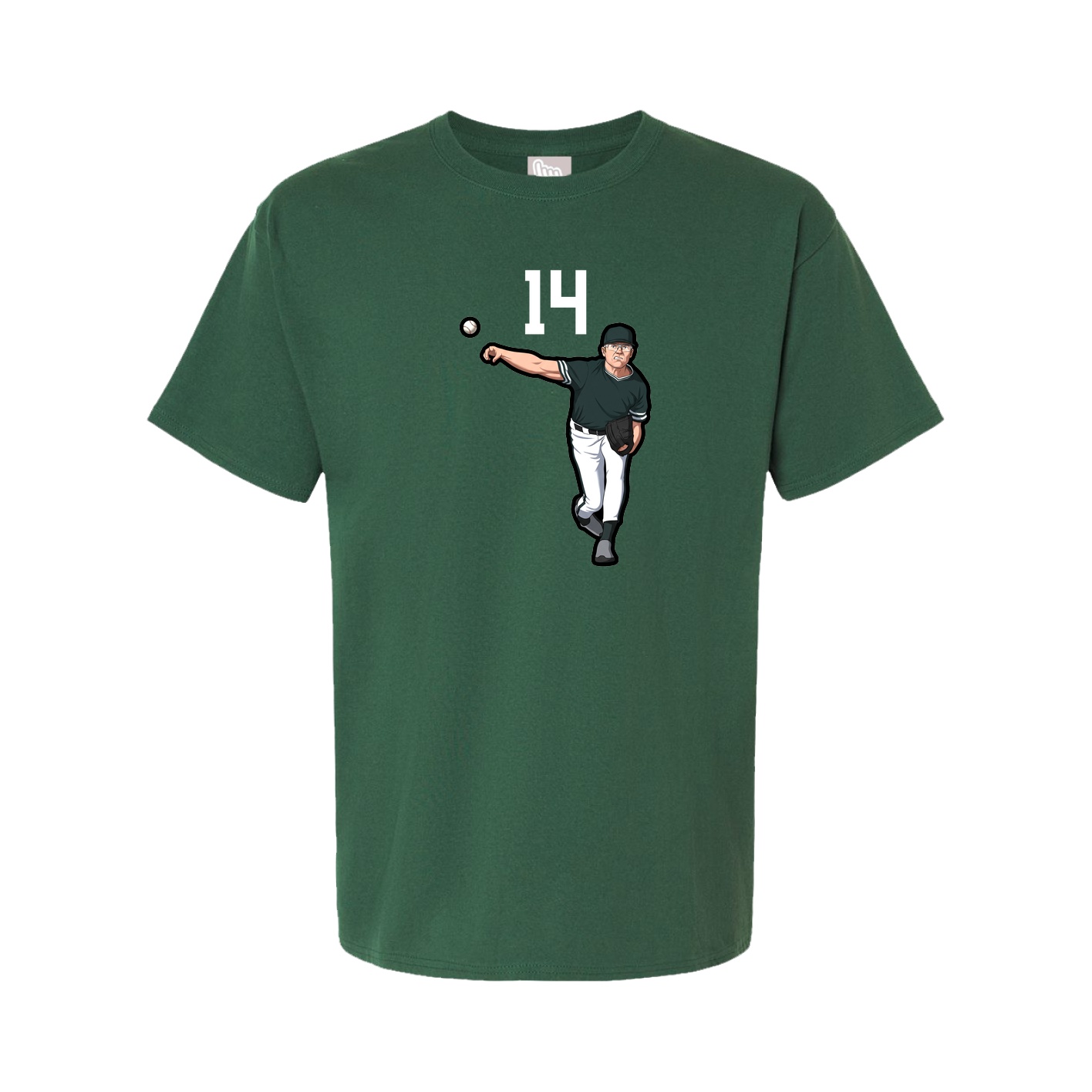 Youth Tee — Number Top in Green
