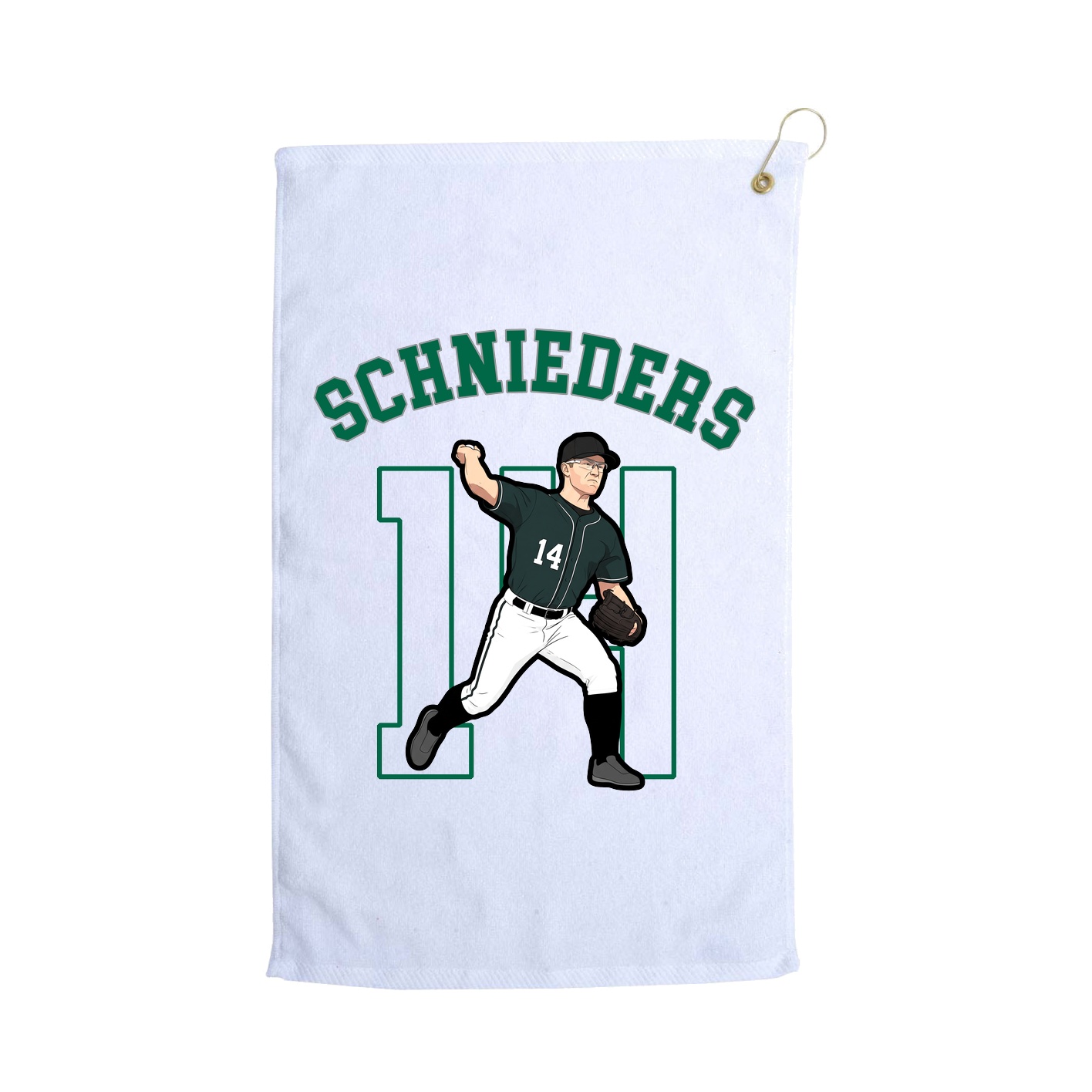 Golf Towel — Shirsey Arch in White