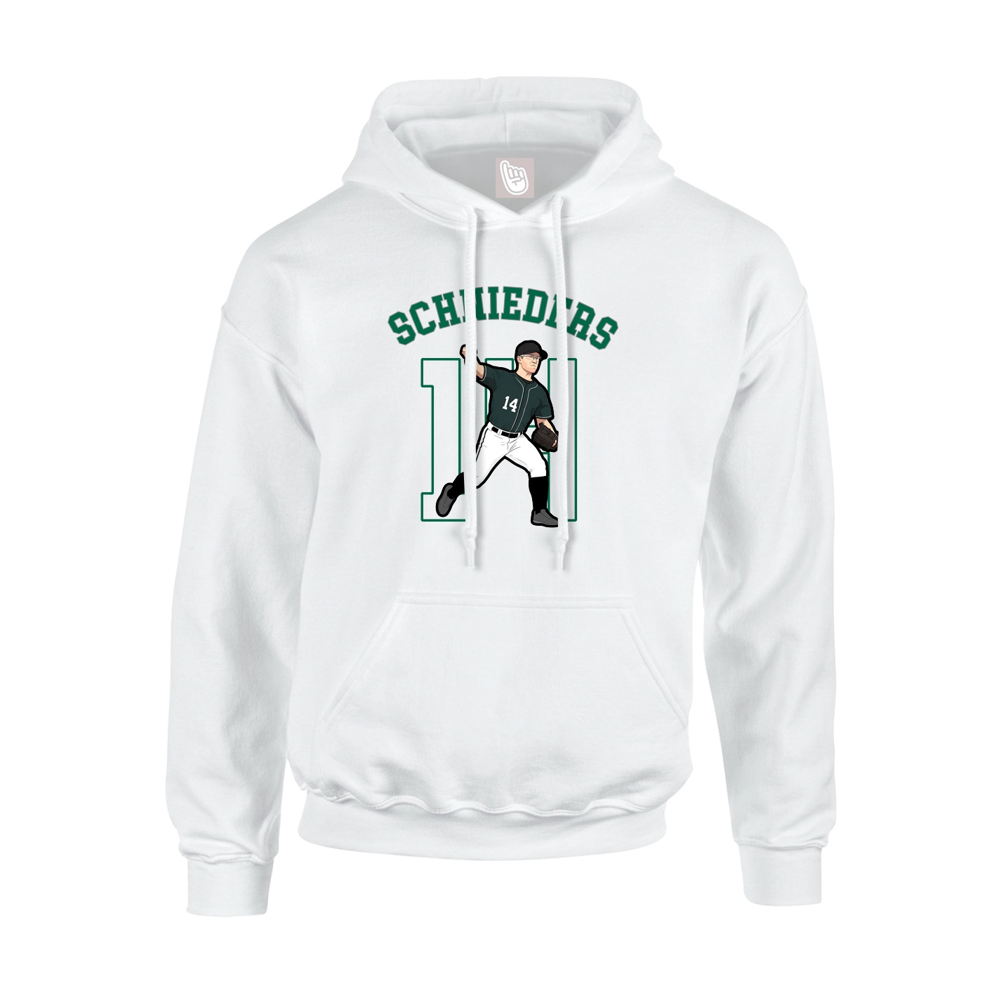 Hoodie — Shirsey Arch in White