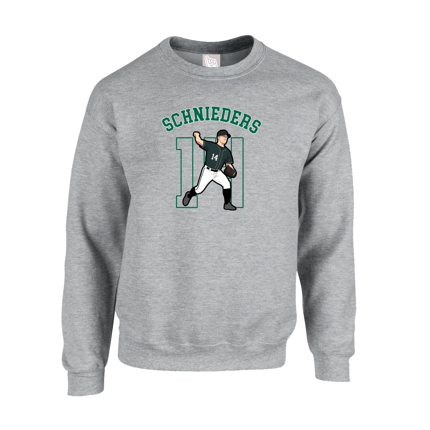 Fleece Crew — Shirsey Arch in Grey