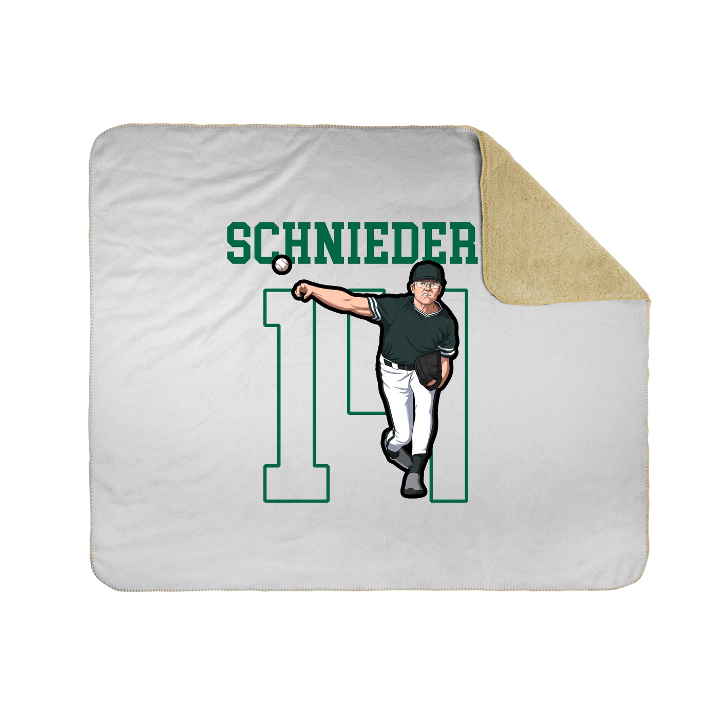 Throw Blanket — Shirsey in White
