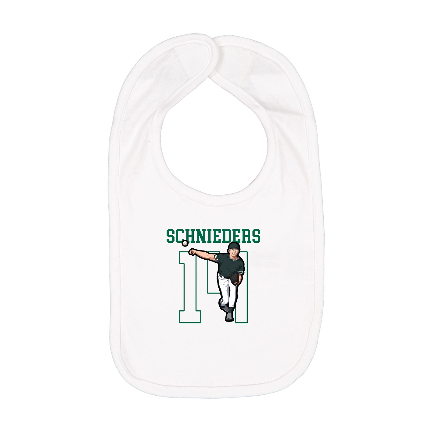 Infant Bib — Shirsey in White