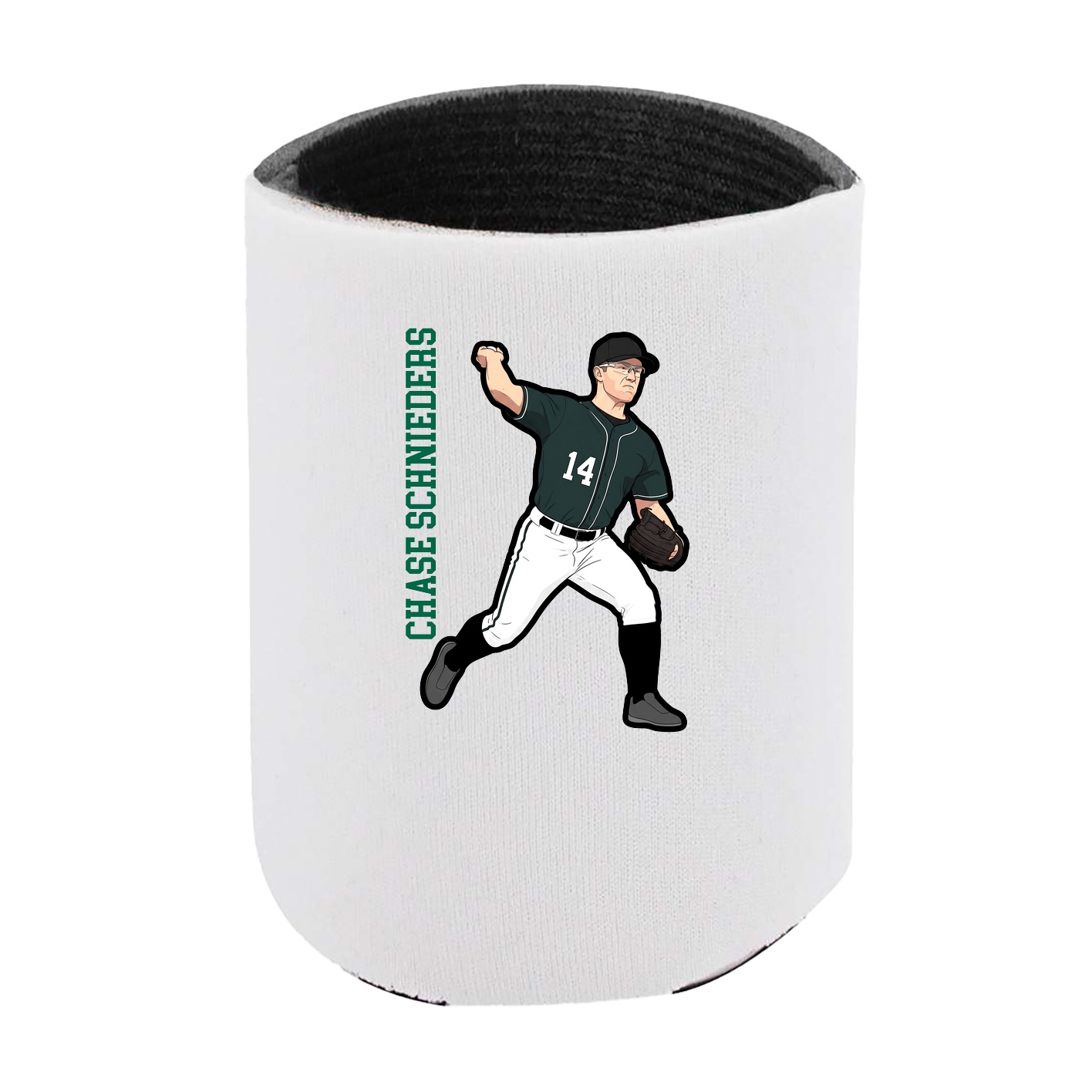 Can Holder — Name Vertical in White