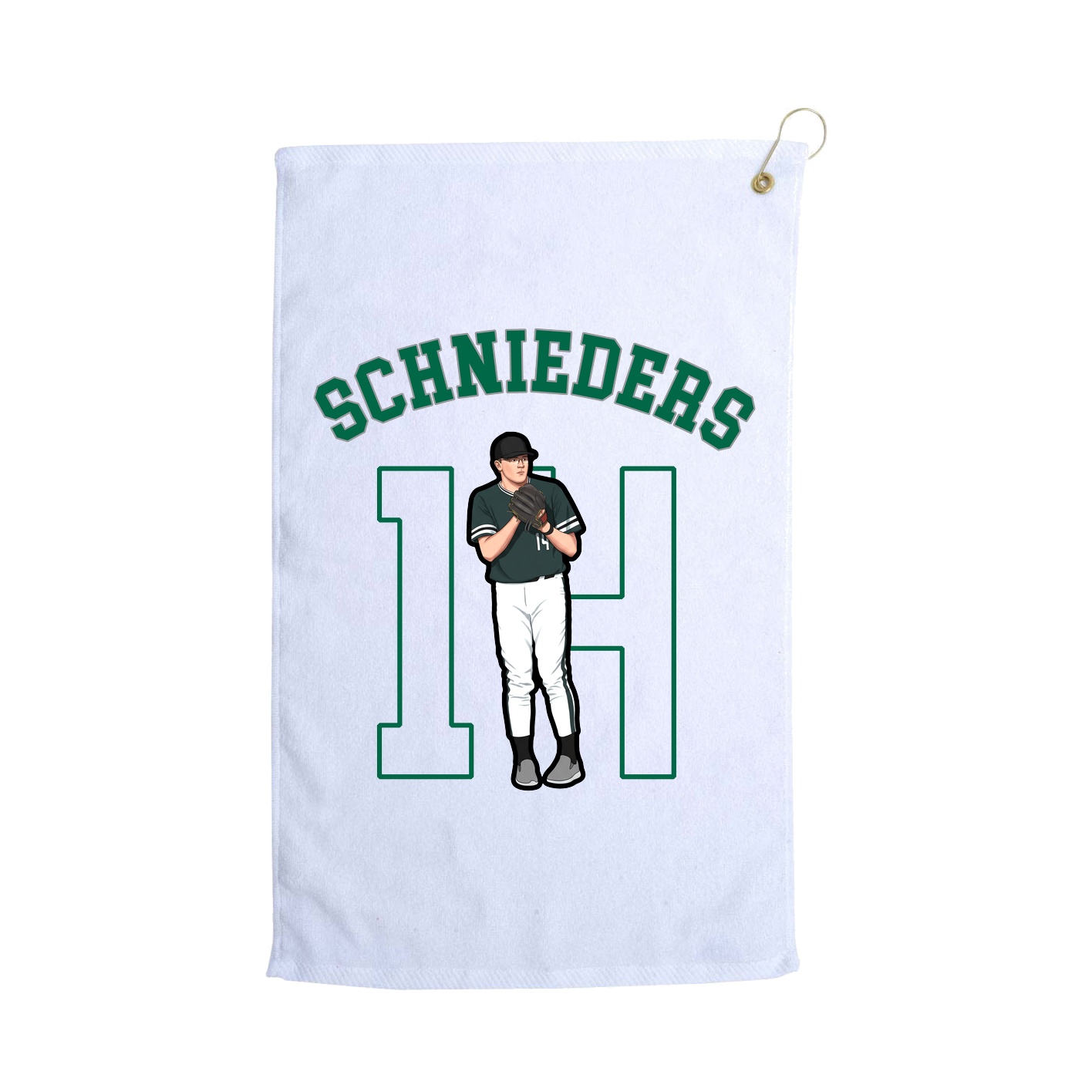 Golf Towel — Shirsey Arch in White