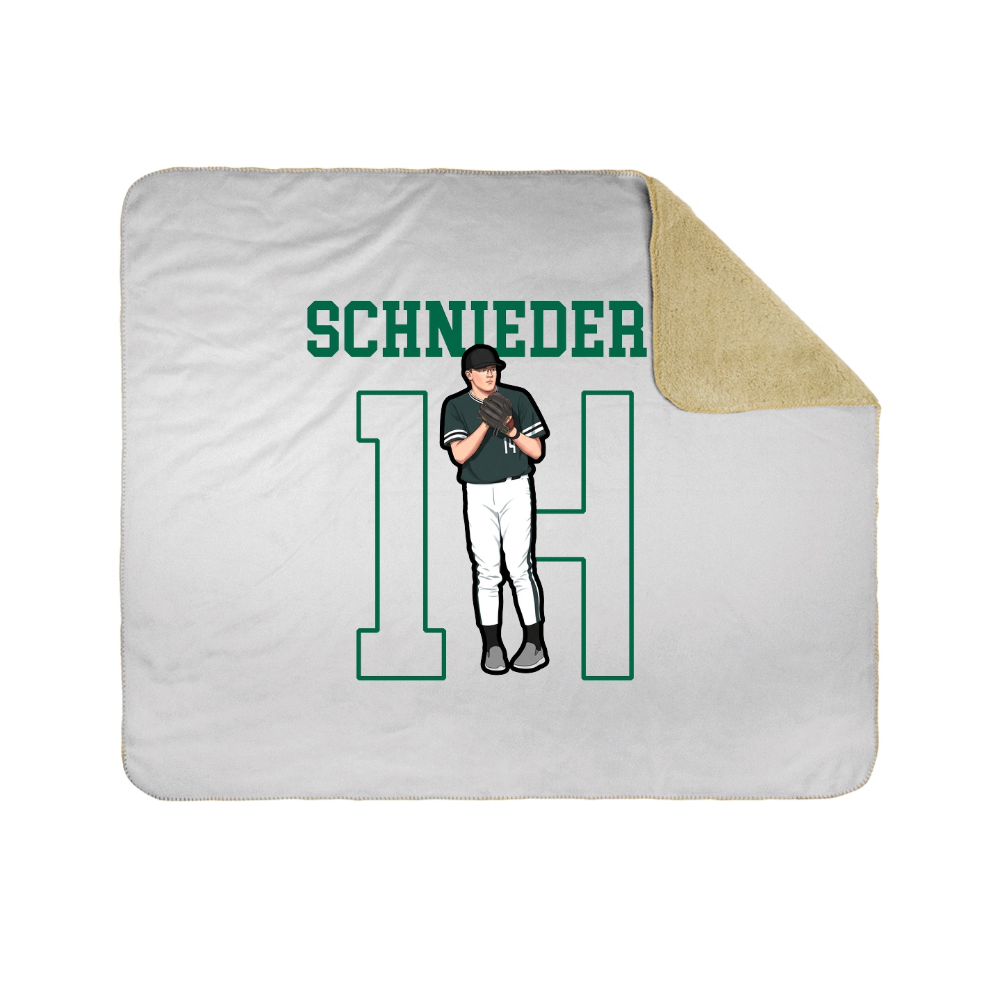 Throw Blanket — Shirsey in White