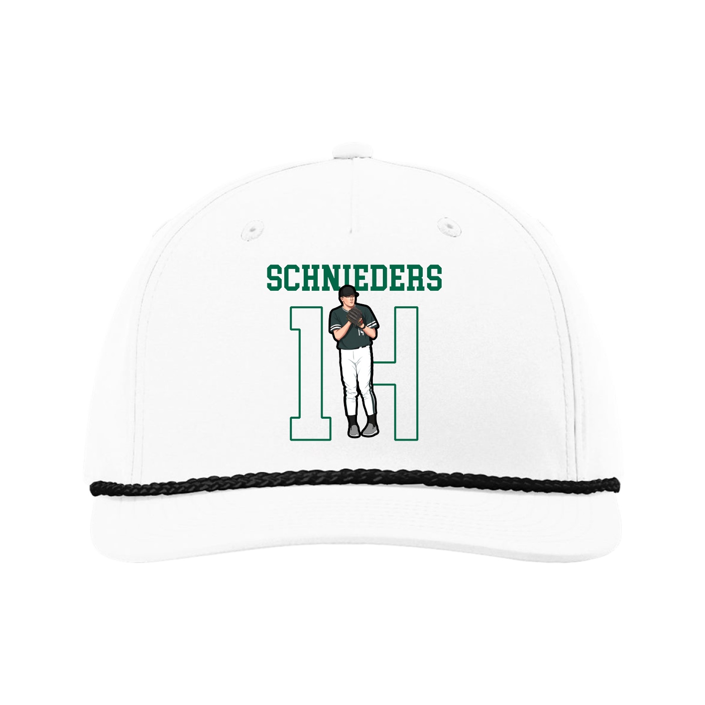 Five-Panel Classic Rope Cap — Shirsey in White