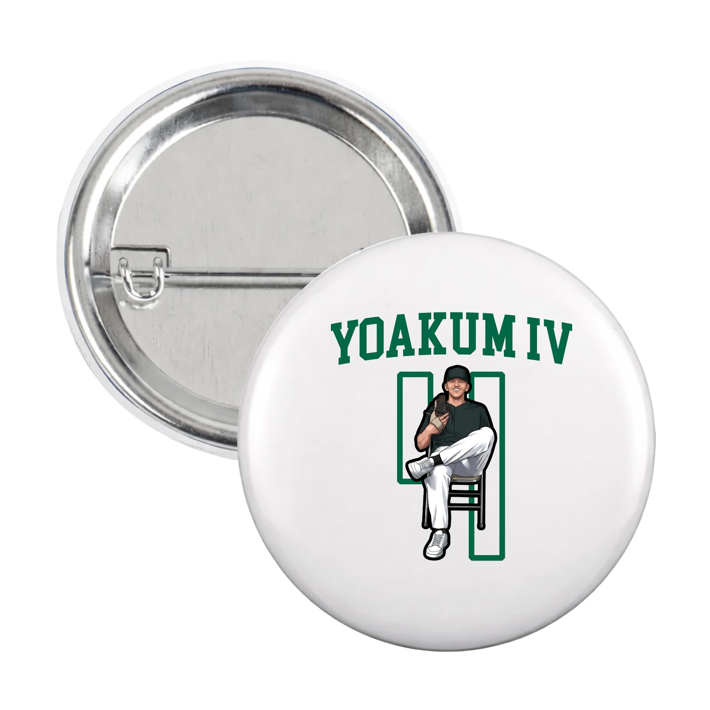 Game Day Button — Shirsey in White