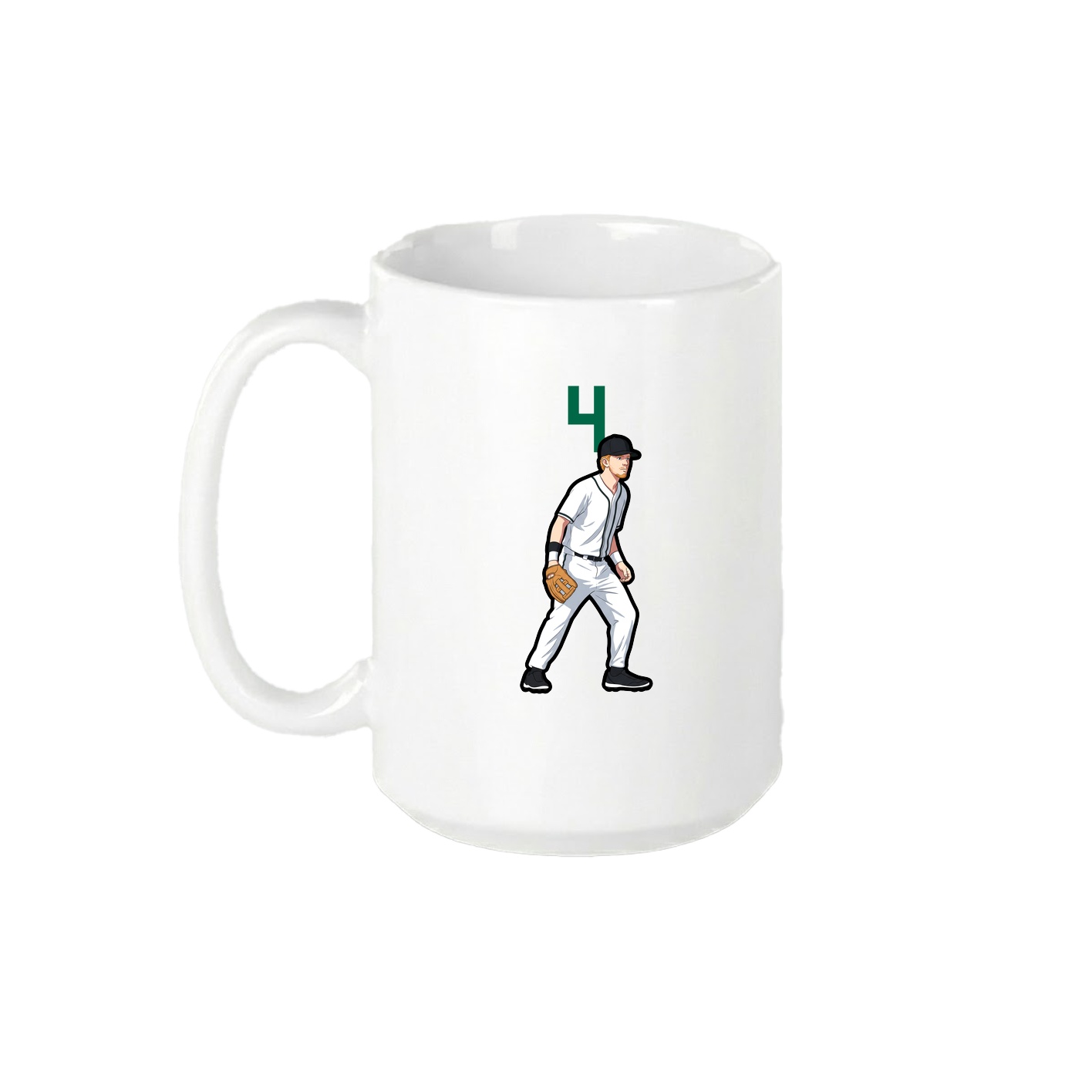 15oz Coffee Mug — Number Top in White
