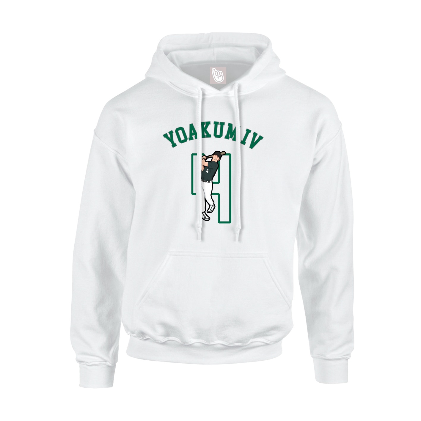 Youth Hoodie — Shirsey Arch in White