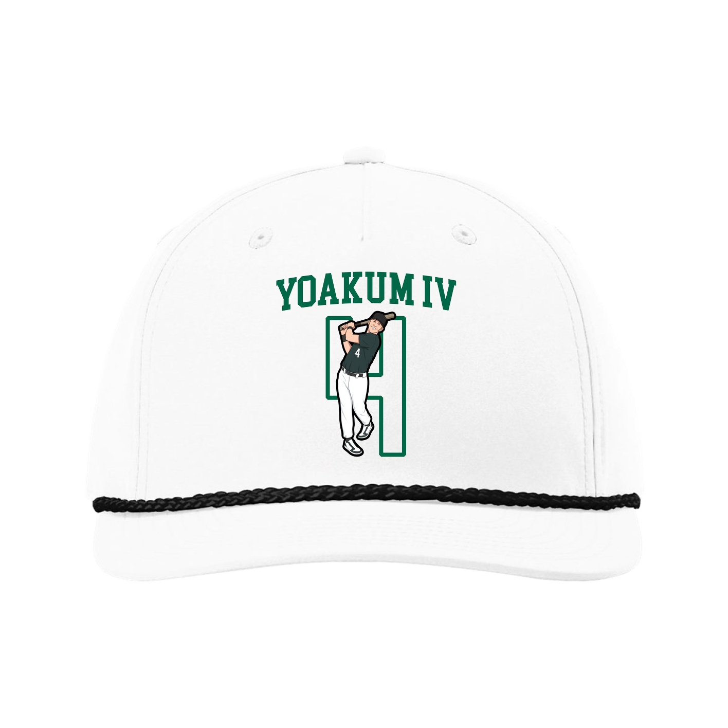 Five-Panel Classic Rope Cap — Shirsey in White
