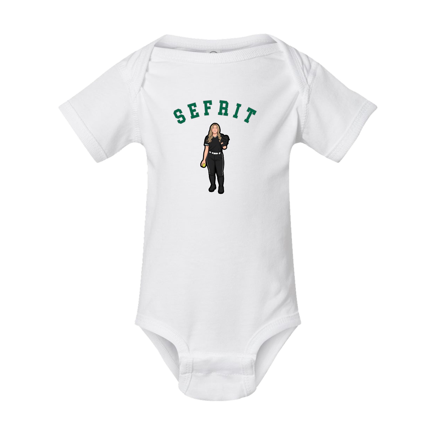 Baby Onesie — Shirsey Arch in White