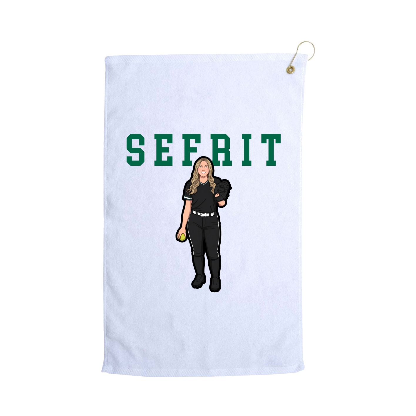 Golf Towel — Shirsey in White