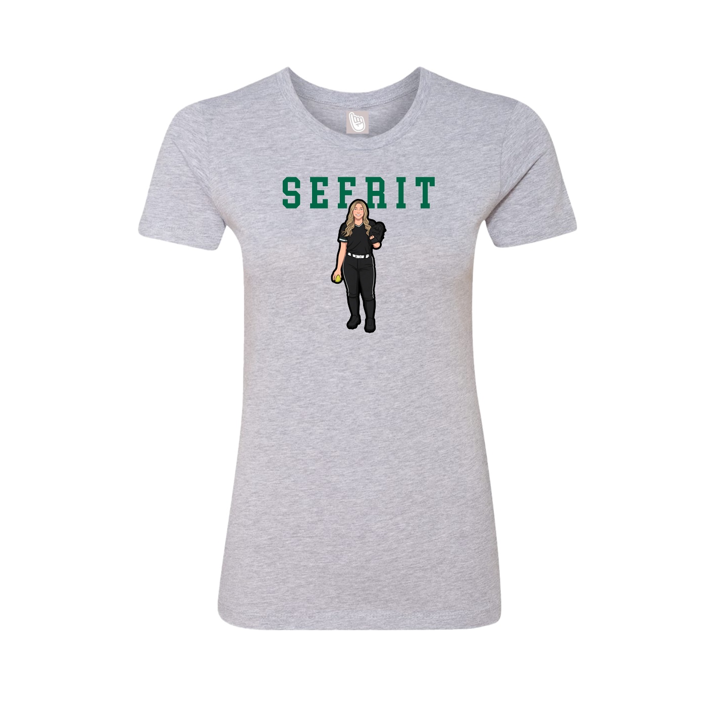 Fitted Women's Tee — Shirsey in Grey