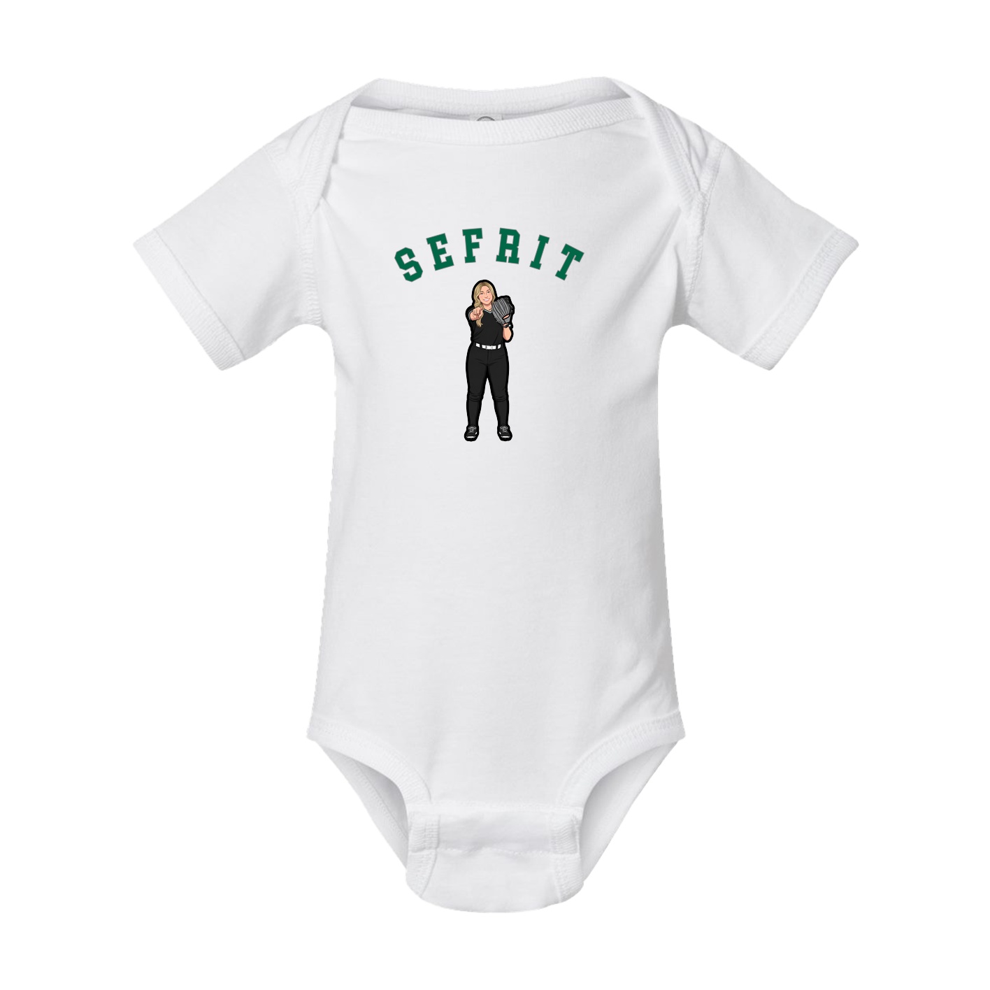 Baby Onesie — Shirsey Arch in White