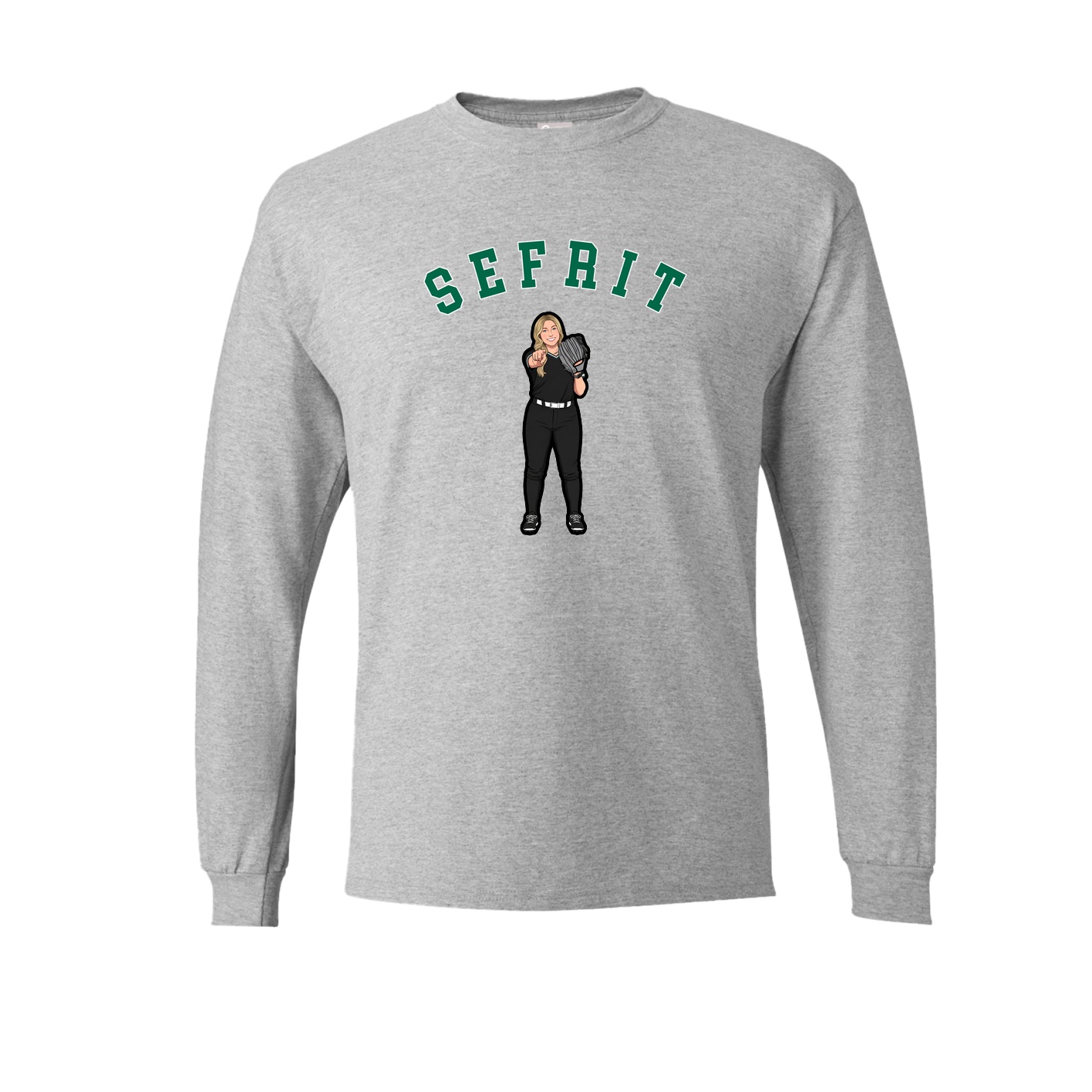 Long Sleeve Tee — Shirsey Arch in Grey