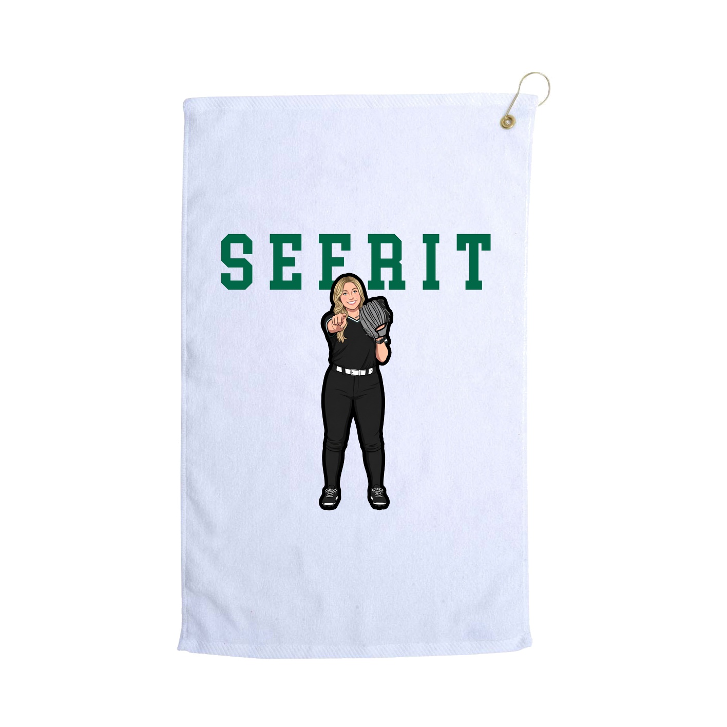 Golf Towel — Shirsey in White