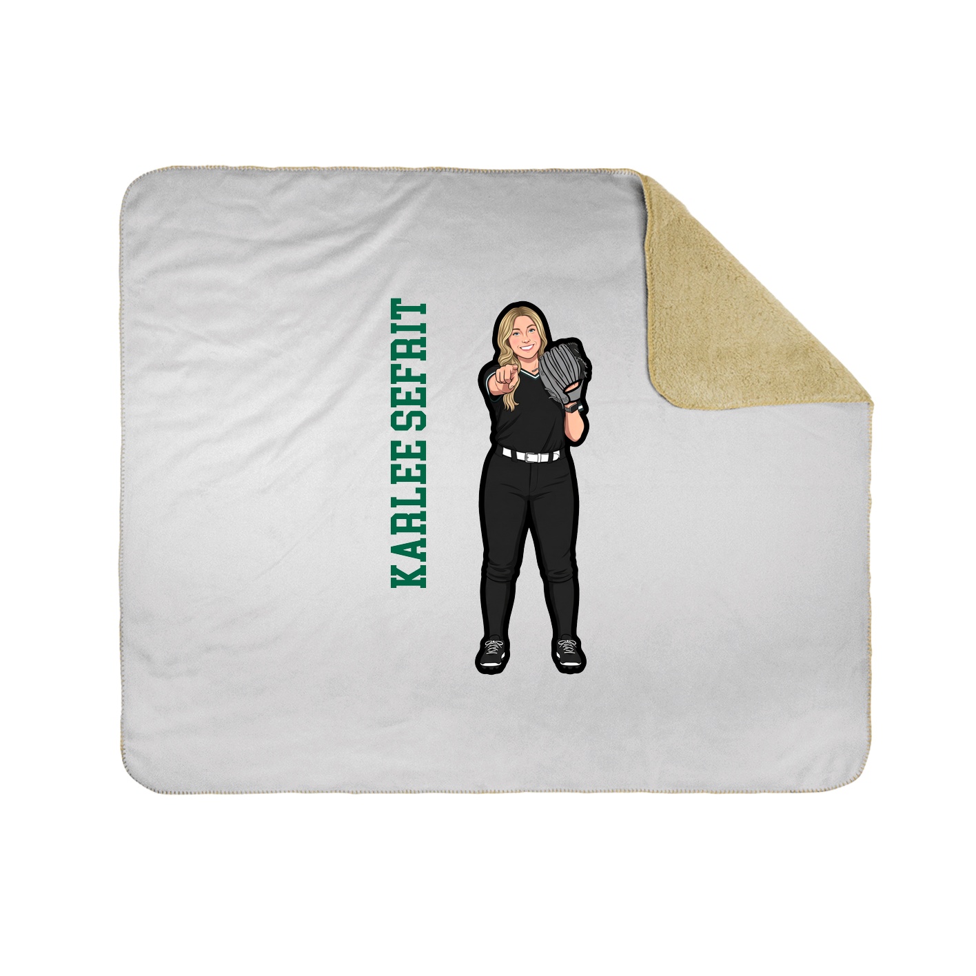 50x60 Sherpa Lined Throw Blanket