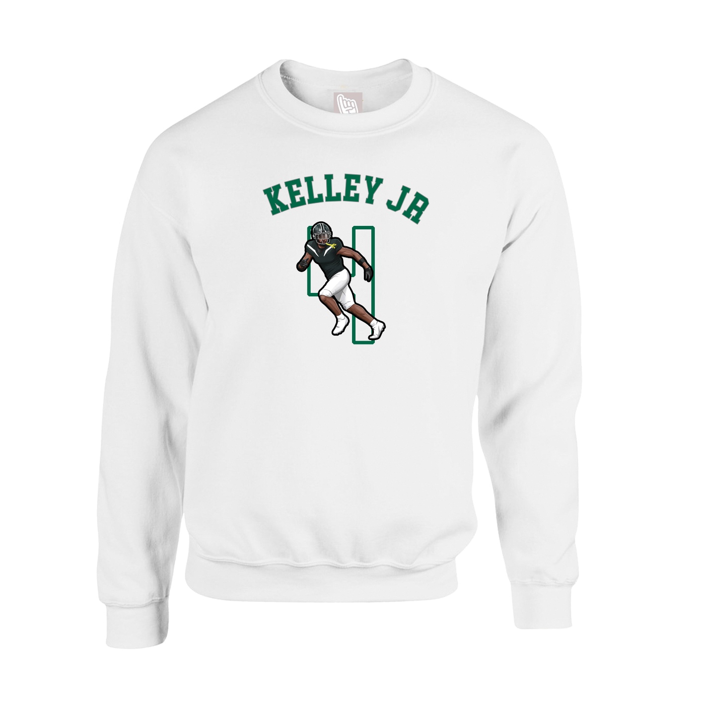 Fleece Crew — Shirsey Arch in White